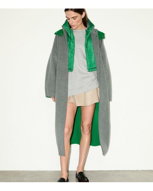 MAX&Co. Gray Virgin Wool Coat