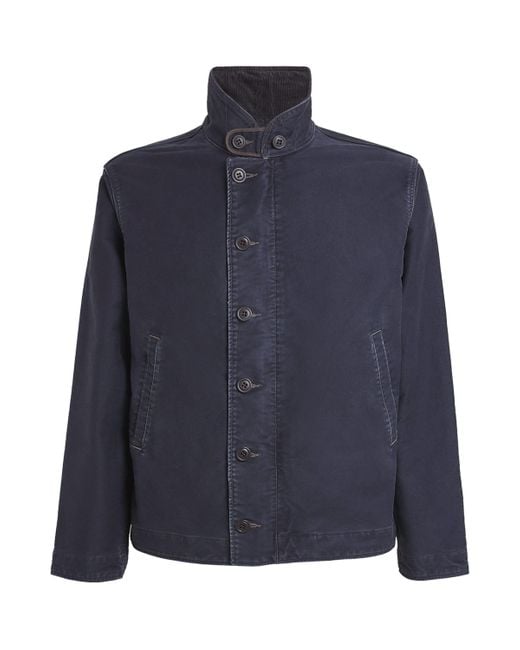 Polo Ralph Lauren Blue Double Rl Cotton N-1 Deck Jacket for men