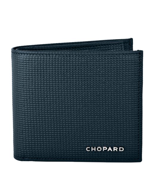 Chopard Blue Small Leather Classic Bifold Wallet