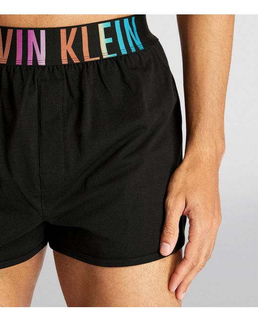 Calvin Klein Black Intense Power Pride Sleep Shorts for men