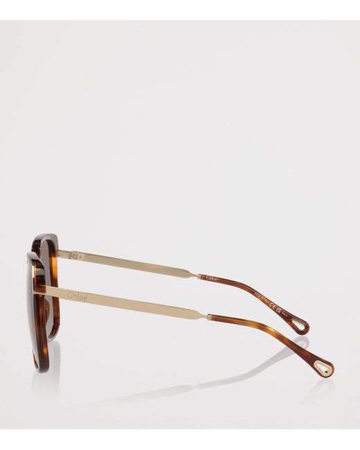 Chloé Brown 06N000560 Rectangle Sunglasses