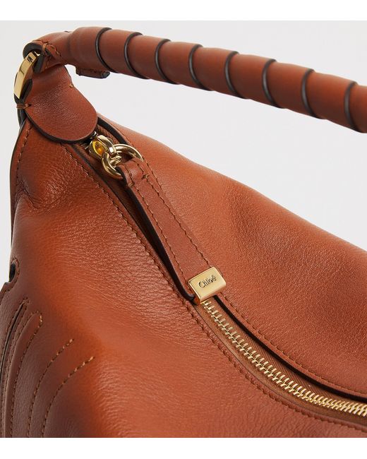 Chloé Brown Medium Leather Marcie Shoulder Bag