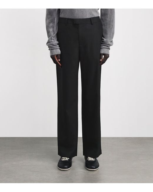 Represent Gray Straight Tailored Trousers for men