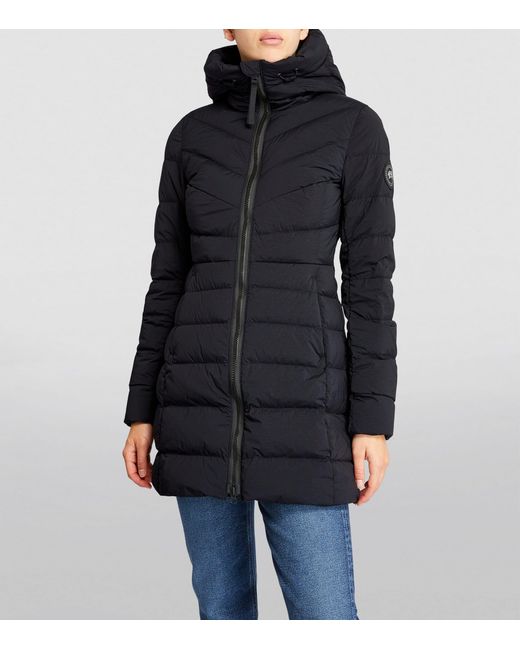 Canada Goose Blue Clair Nylon-Down Coat