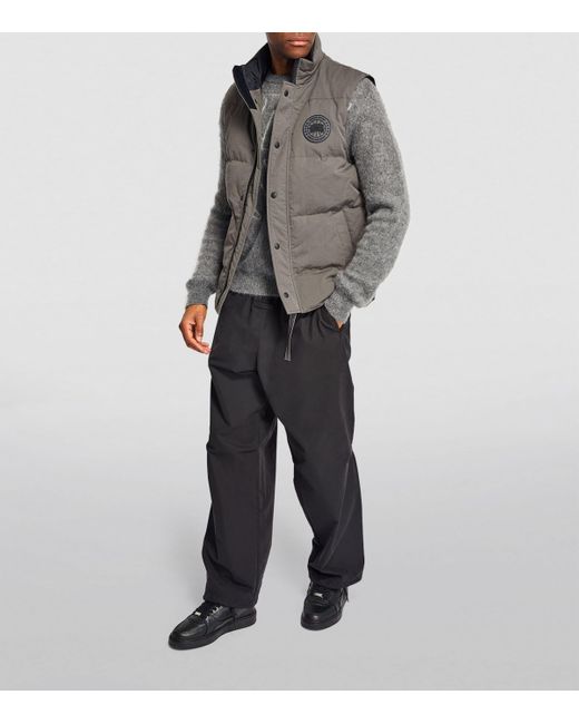 Canada Goose Gray Garson Puffer Gilet for men