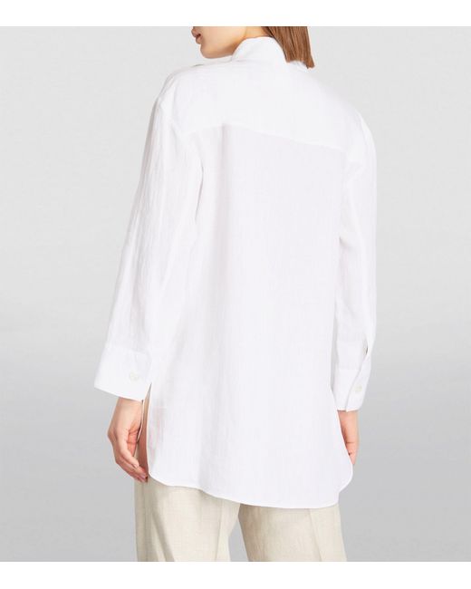 Max Mara White Linen Shirt