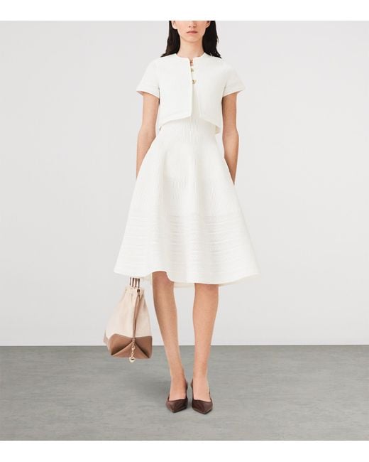 Maje White Short-Sleeve Cardigan