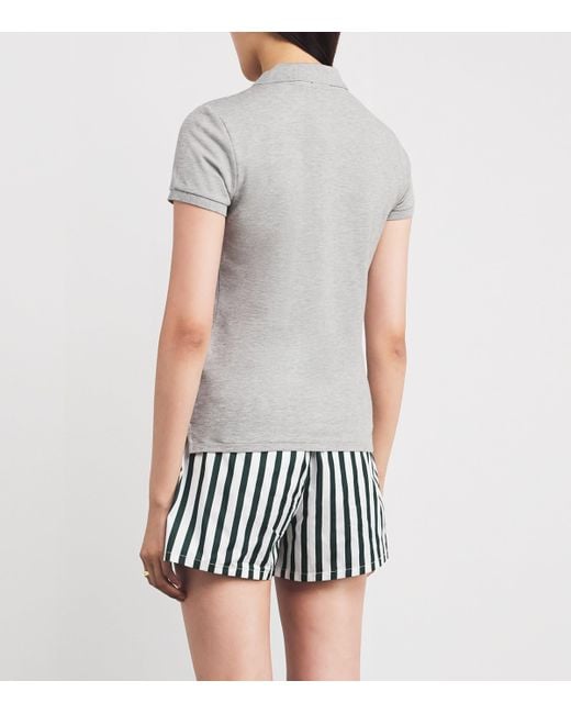 Polo Ralph Lauren Gray Stretch-Cotton Piqué Polo Shirt