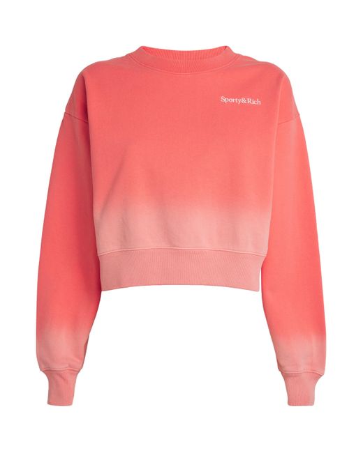 Sporty Rich Ombre Serif Sweatshirt in Pink Lyst UK
