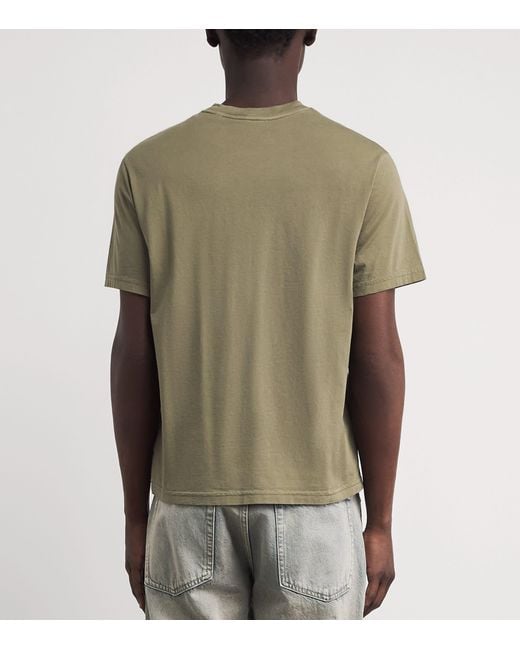 FRAME Green Cotton T-Shirt for men