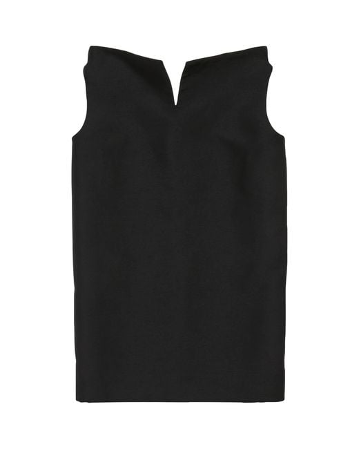 Balenciaga Black Vareuse Mini Dress