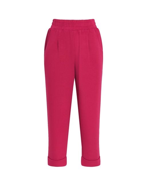 Varley Red The Rolled Cuff Sweatpants