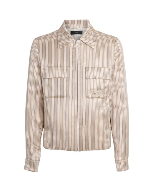 Amiri Natural Stripe Logo Jacket for men