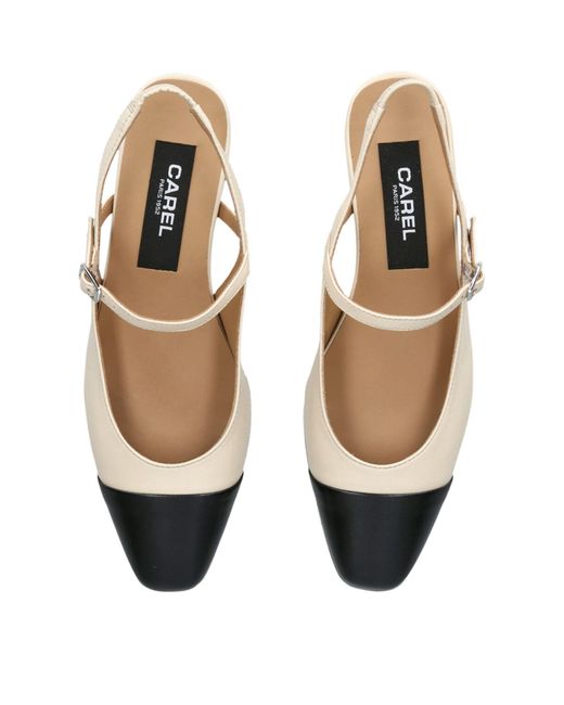 sretsis x carel beige printed leather sandals