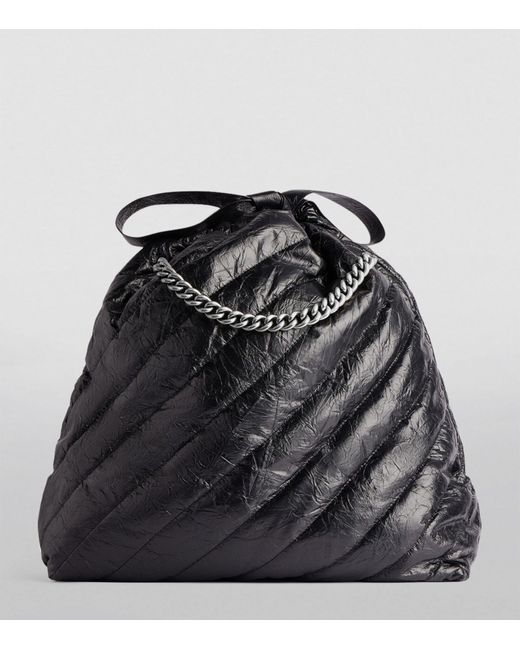 Balenciaga Black Medium Crush Tote Bag