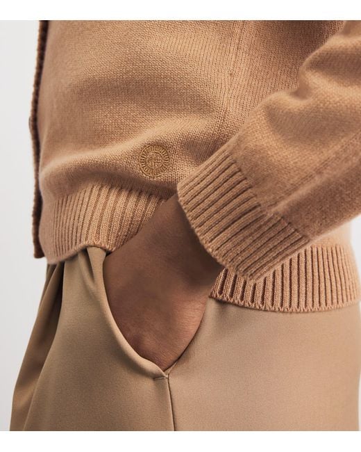 Harrods Natural Cashmere-Cotton Cardigan