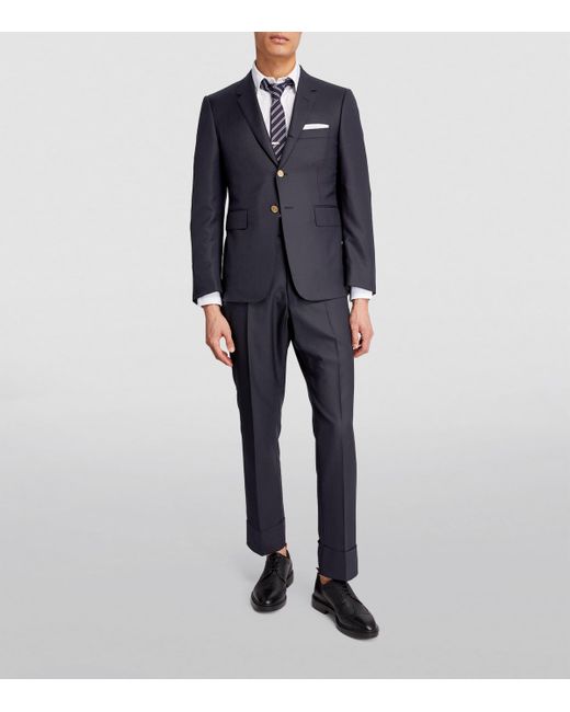 Thom Browne Blue Wool Blazer for men