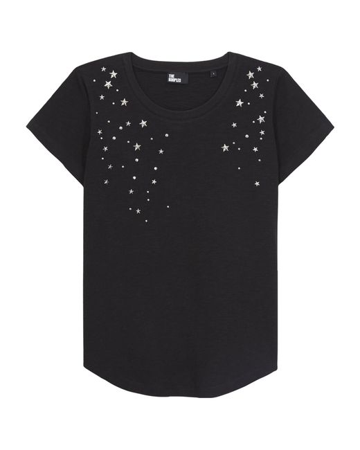 The Kooples Black Star-embellished T-shirt