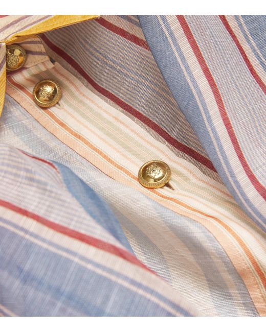 Zimmermann Multicolor Linen-Silk Rebellion Blouse