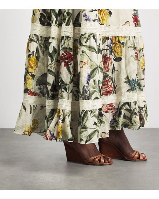 Alice + Olivia White Cotton Stevie Maxi Dress