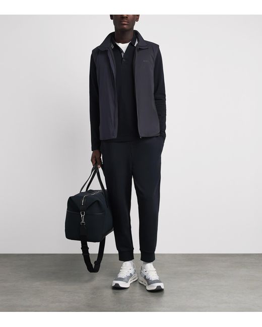 Boss Blue Water-Resistant Logo Gilet for men