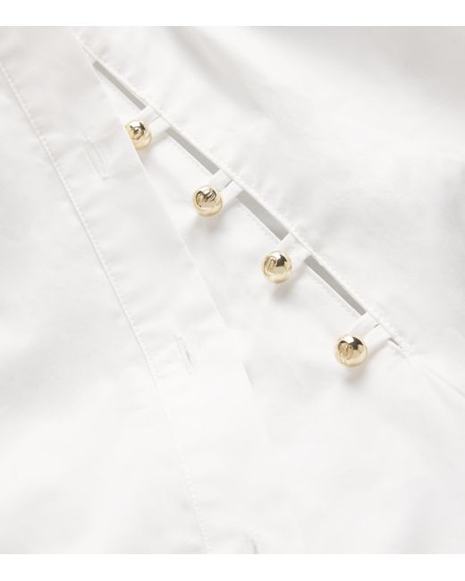 Claudie Pierlot White Cotton Poplin Shirt