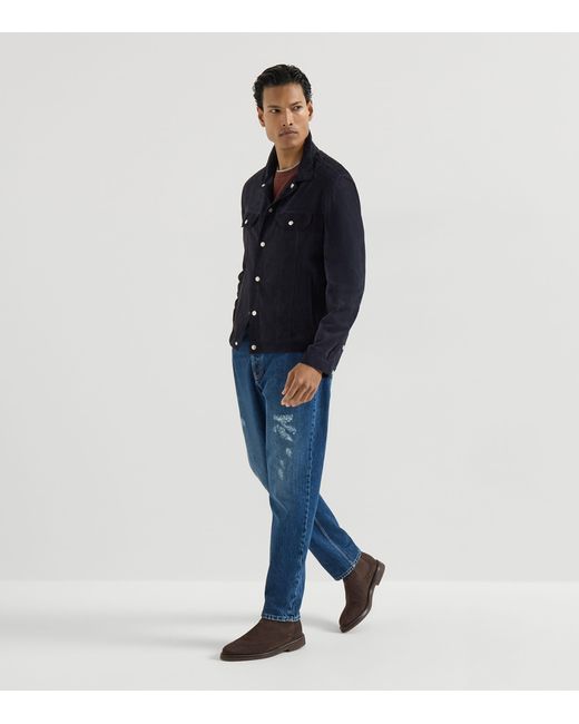 Brunello Cucinelli Cotton Faux-Layered T-Shirt for men