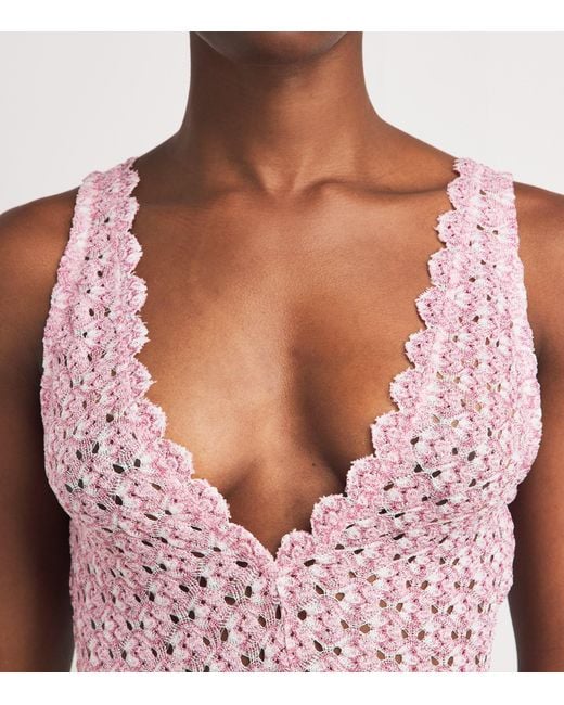Missoni Pink Metallic Kaftan Maxi Dress