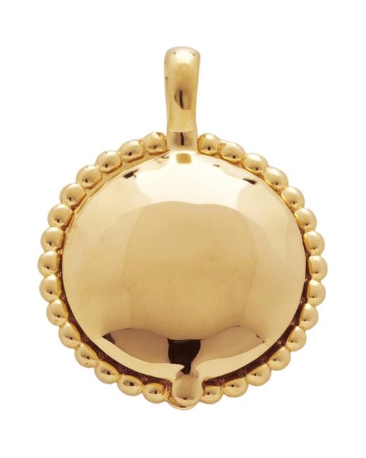 Monica Vinader Metallic Vermeil Beaded Deia Locket Pendant