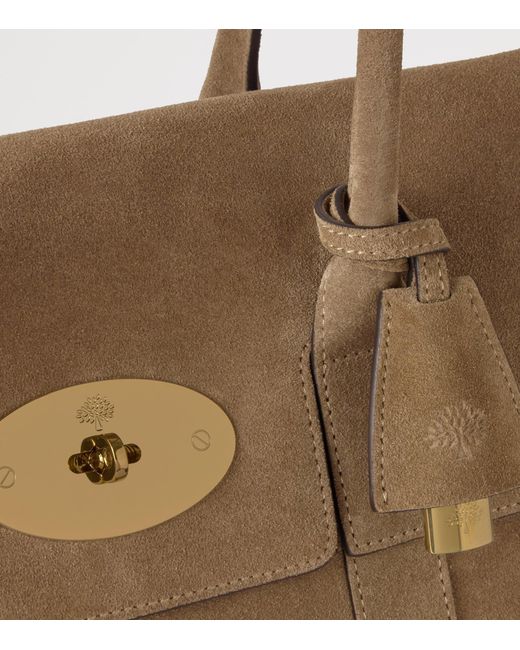 Mulberry Brown Suede Bayswater Top-Handle Bag