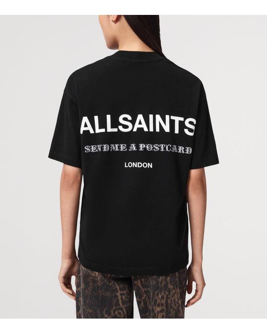 AllSaints Black Organic Cotton Dreamer Etta T-Shirt