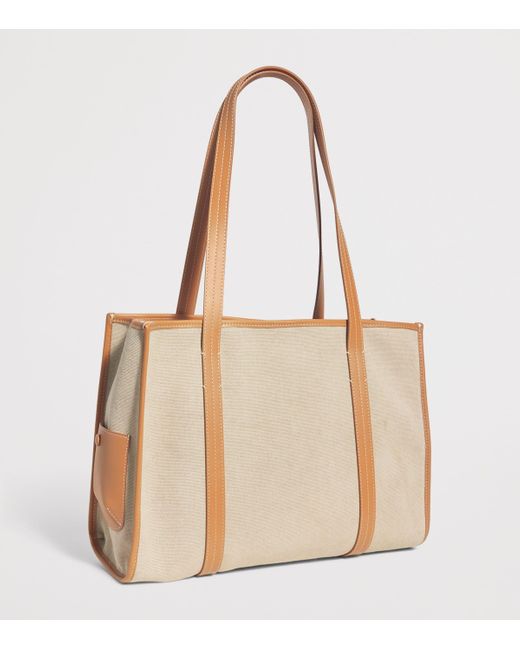 Sandro Natural Cotton Canvas Tote Bag