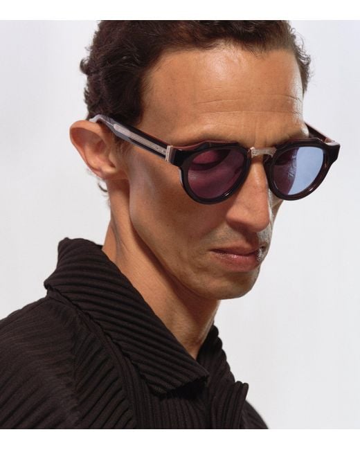 Matsuda Blue M1037 Round Sunglasses for men