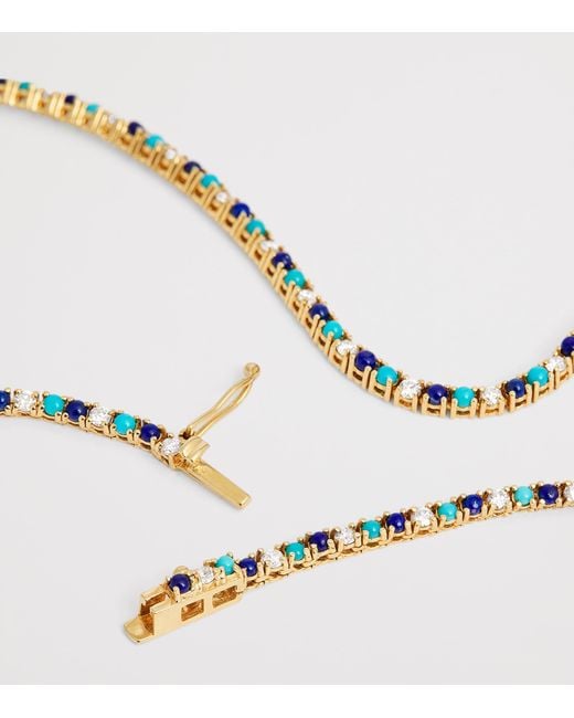 Jennifer Meyer Metallic Diamond And Four-Prong Tennis Bracelet