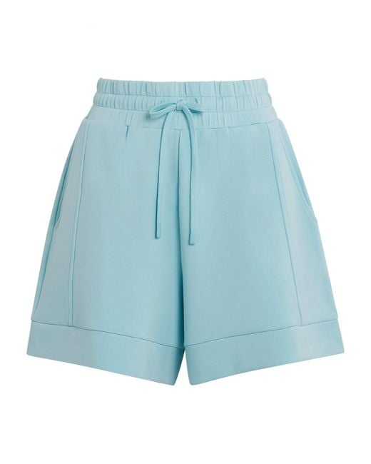 Varley Blue Atrium High-Rise Shorts