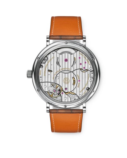 Iwc Metallic Stainless Steel Portofino Hand-Wound Watch for men