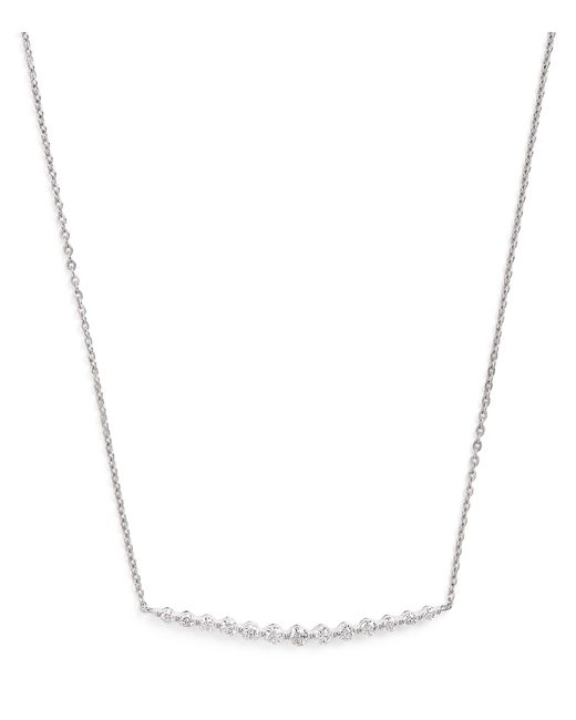Harrods Metallic And Diamond Graduating Pendant Necklace