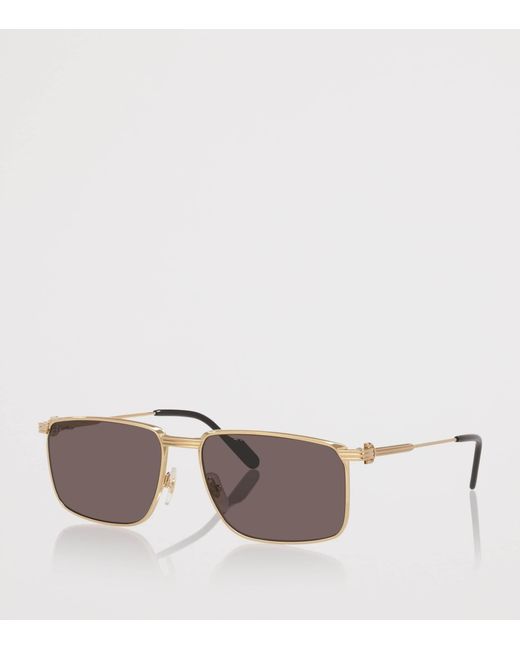 Cartier Gray Metal Ct0534S Rectangle Sunglasses for men