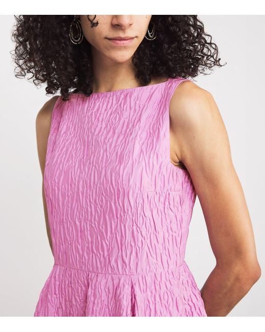 Roksanda Pink Cloqué Tera Midi Dress
