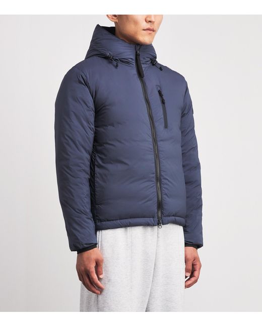 Canada Goose Blue Down Lodge Hooded Jacket for men
