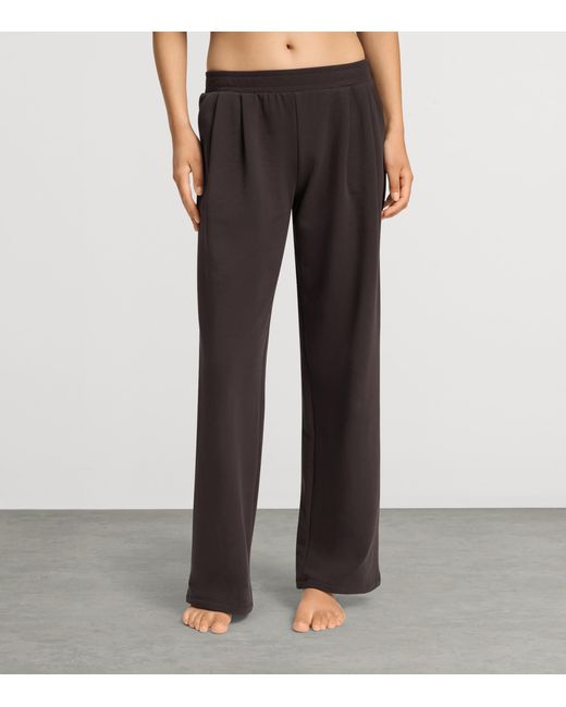 Hanro Brown Cotton Natural Living Pyjama Trousers