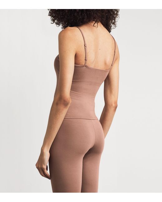 Skims Brown Smooth Layers Cami Top
