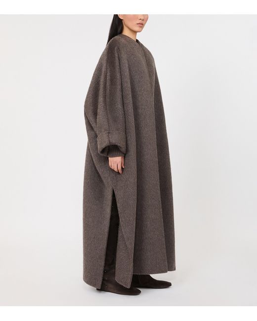Max Mara Brown Camel Wool-Mohair Coat