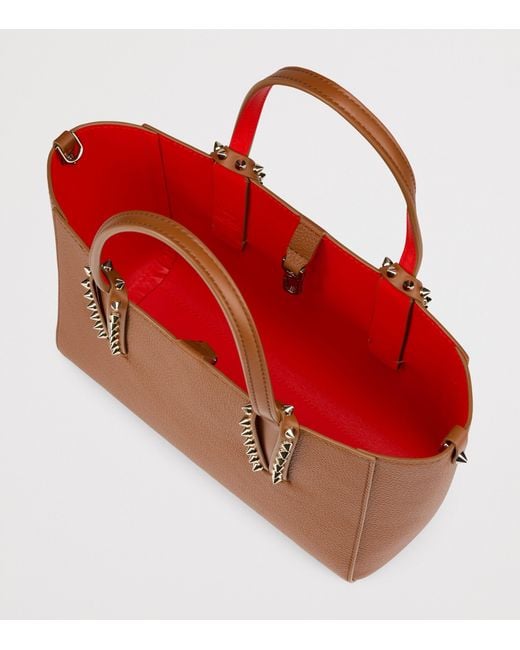 Christian Louboutin Brown Cabata Mini Calfskin Tote Bag