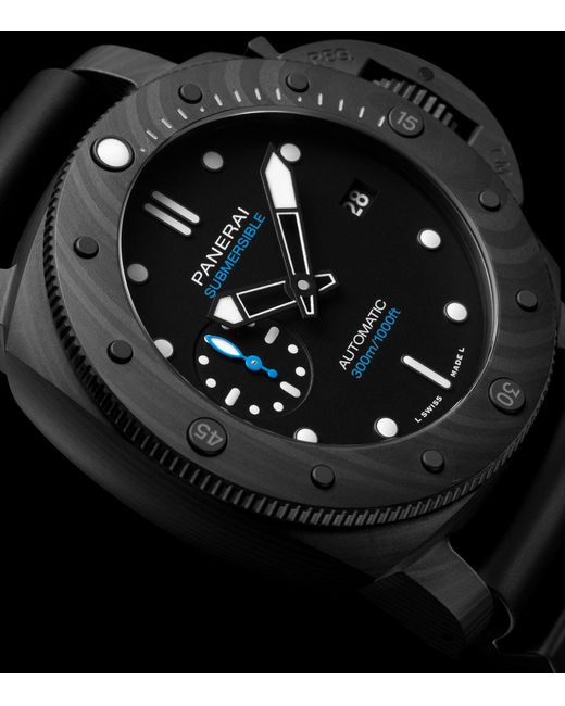 Panerai Black Carbotech Submersible Watch 42mm for men