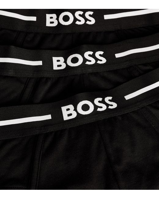 Boss Black Logo Briefs (pack Of 3) for men