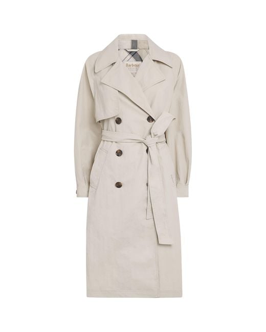 Barbour Natural Showerproof Layla Trench Coat