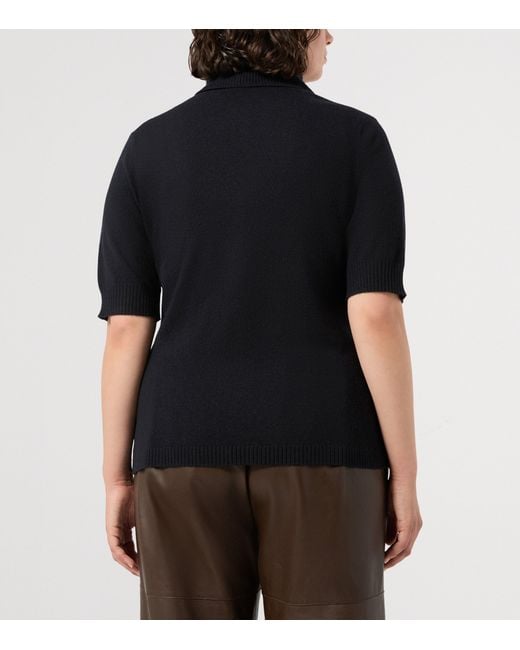 Marina Rinaldi Black Cashmere Roll-Neck Sweater