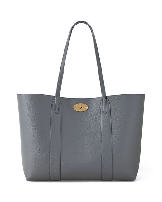 Mulberry Gray Small Leather Bayswater Tote Bag