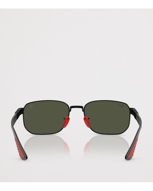 Ray-Ban Green Scuderia Ferrari Square Sunglasses